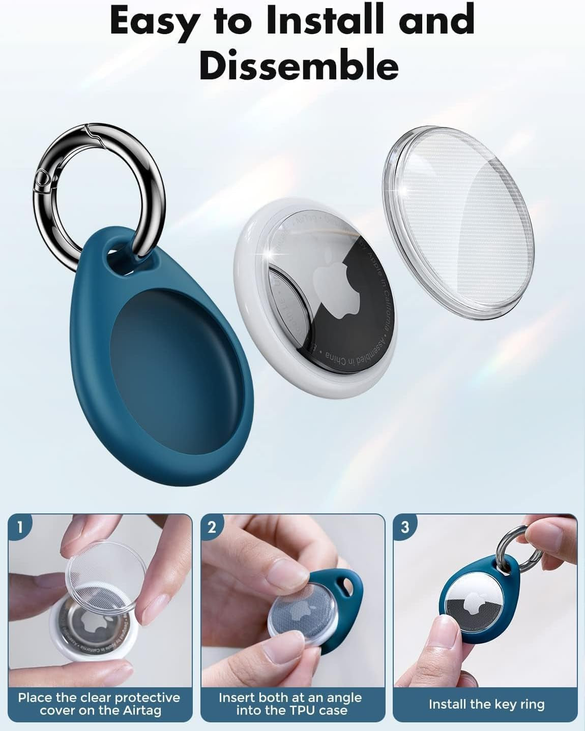 360° Protective Airtag Case - Pack of 4 
